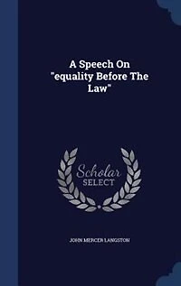 A Speech On "equality Before The Law"