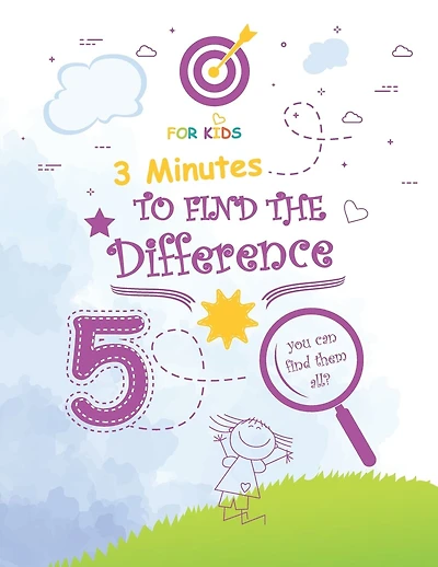 3 minutes to find the Difference: Over 30 diferences Pictures Puzzles for Kids to spot