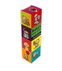 Baby's Book Tower: (Set of Four Mini Board Books for Babies and Toddlers About Emotions, Opposites, Sounds, and Playful Learning)