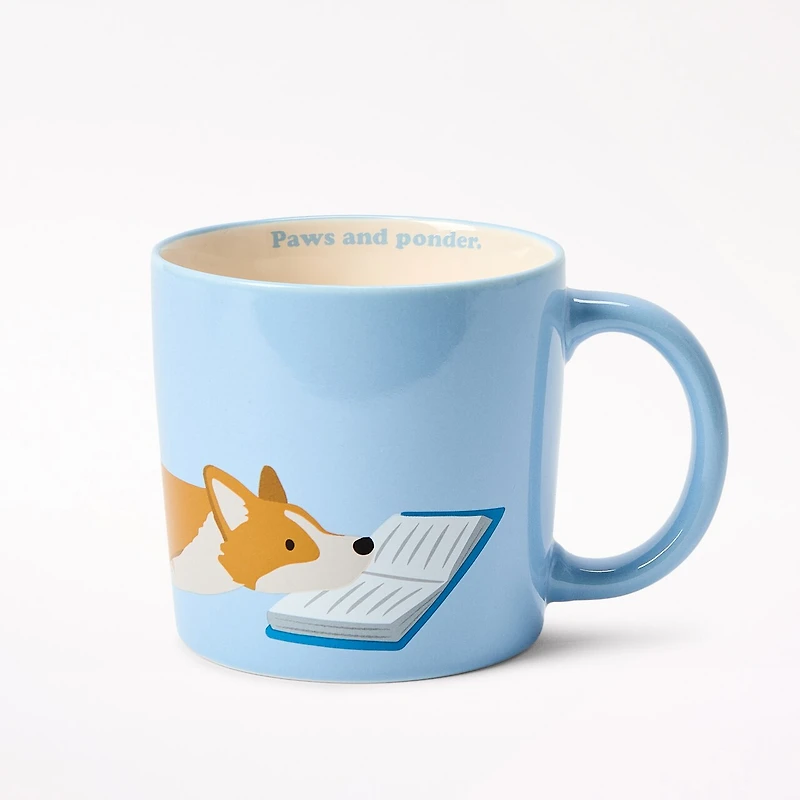 Corgi Reading Mug