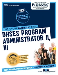 DHSES Program Administrator II, III (C-4782): Passbooks Study Guide