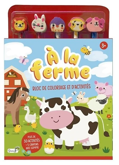A la ferme: bloc de coloriages et d'activités