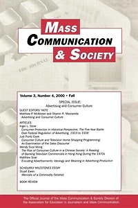 Advertising And Consumer Culture: A Special Issue Of Mass Communication Society