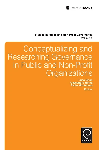 Conceptualizing and Researching Governance Public Non-Profit Organizations