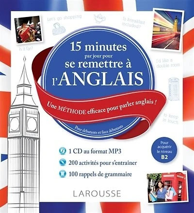 15 minutes par jour pour se remettre à l'anglais + CD