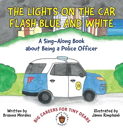 The Lights on the Car Flash Blue and White