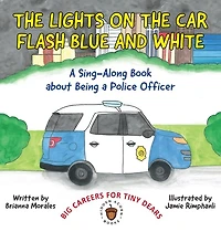 The Lights on the Car Flash Blue and White