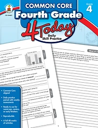 Common Core Fourth Grade 4 Today: Daily Skill Pracitce Volume 1