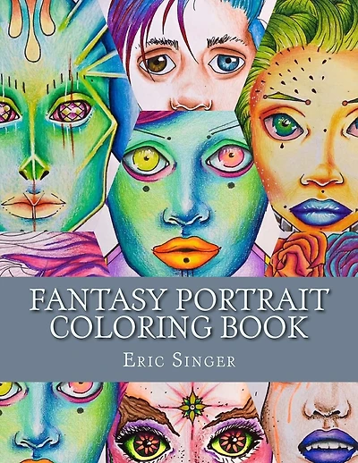 Fantasy Portrait Coloring Book