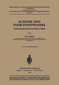 Agnosie und Funktionswandel: Eine hirnpathologische Studie