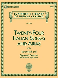 24 Italian Songs and Arias of the 17th and 18th Centuries Medium High Voice Book with Online Audio