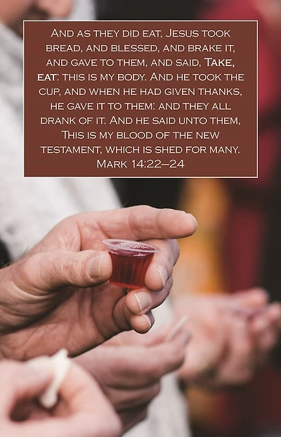 Communion Bulletin: As They Did Eat (Package of 100): Mark 14:22-24