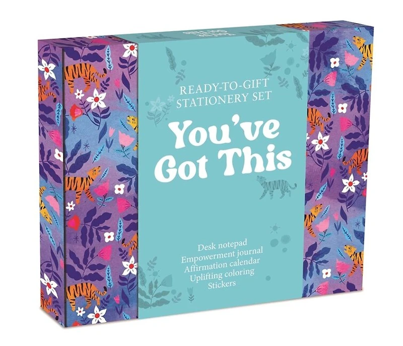 You've Got This: Ready-to-Gift Stationery Set with Desk Notepad, Empowerment Journal, Affirmation Calendar, Uplifting Coloring, and Stickers
