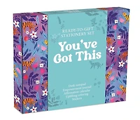 You've Got This: Ready-to-Gift Stationery Set with Desk Notepad, Empowerment Journal, Affirmation Calendar, Uplifting Coloring, and Stickers