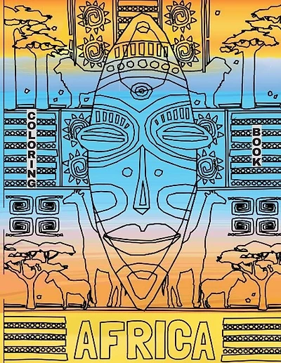 Africa Coloring Book: African Coloring Book Of Animals And Landscapes Of Africa
