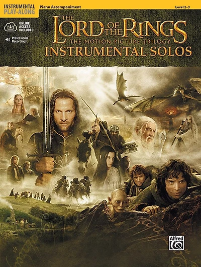 The Lord of the Rings Instrumental Solos: Piano Acc., Book and Online Audio