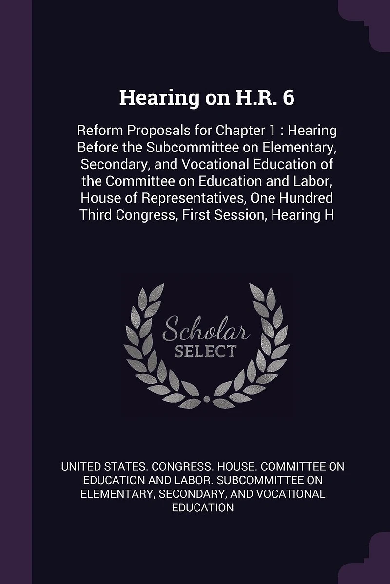 Hearing on H.R. 6: Reform Proposals for Chapter 1: Before the Subcommittee Elementary, Secondary, and Vocational Education of Committee Labor, House Representatives, One Hundred Third Congress, First Session, H