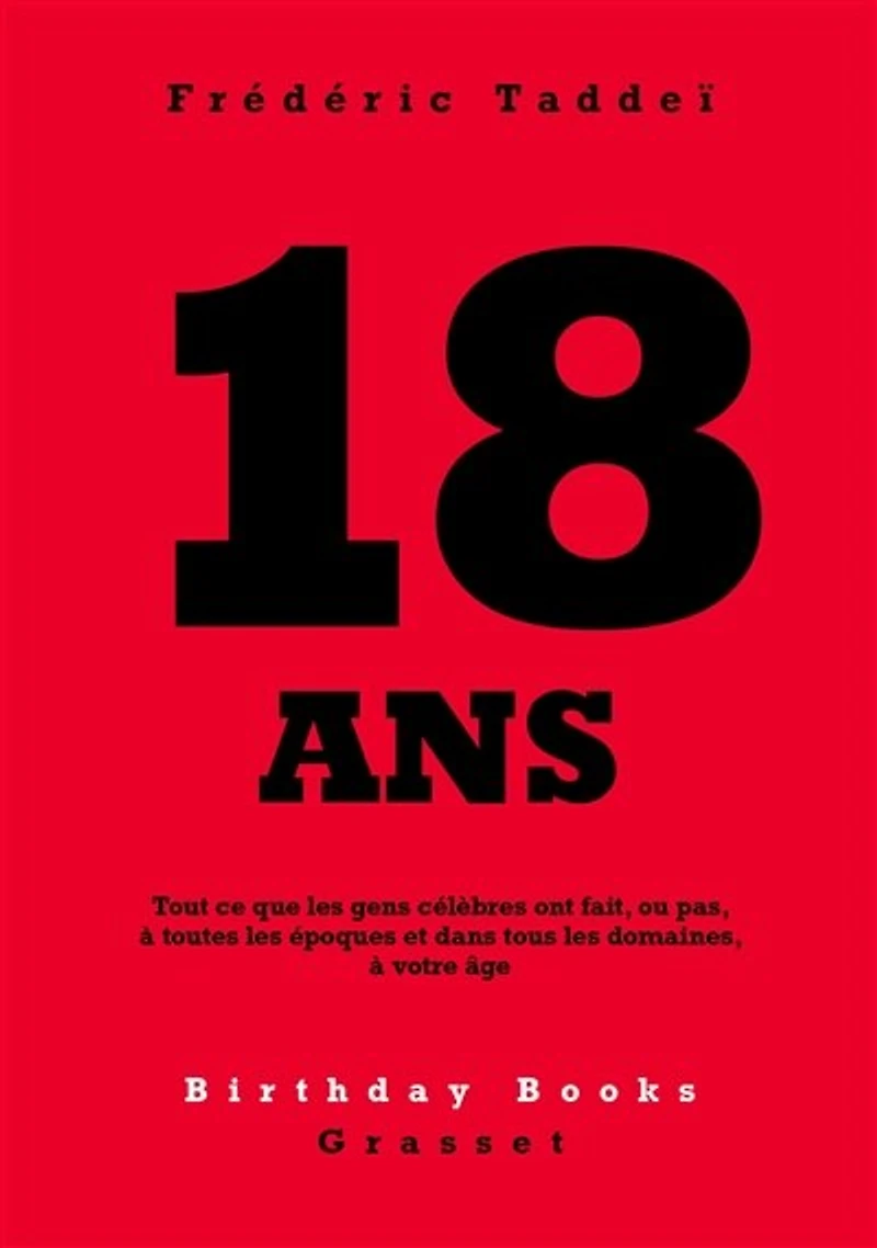 18 ANS: Tout ce que les gens célèbres ont fait, ou pas, à toutes époques et dans tous domaines, votre âge