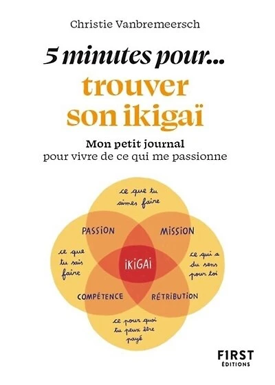 5 minutes pour... trouver son ikigaï: mon petit journal pour vivre de ce qui me passionne