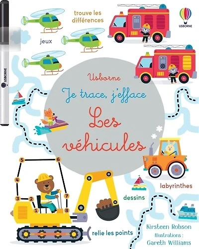 Les véhicules: Je trace, j'efface