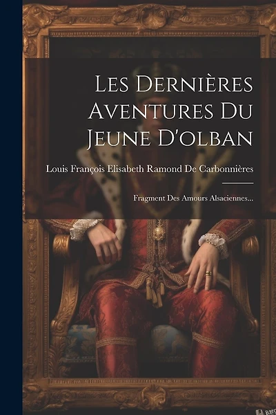 Les Dernières Aventures Du Jeune D'olban: Fragment Des Amours Alsaciennes...