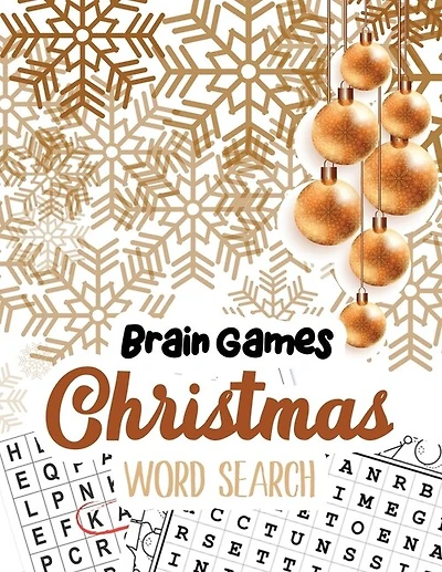 Brain Game Christmas Word Search: Word Search Puzzle book Christmas, Exercise Your Brain Activity Book, Cleverly Hidden Word Searches for Adults, Teens, and More!, Christmas Gift