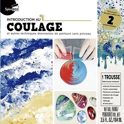 Introduction au coulage et autres techniques étonnantes de peinture sans pinceau