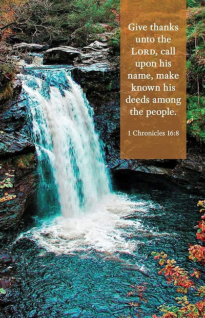 General Worship Bulletin: Unto the Lord (Package of 100): 1 Chronicles 16:8 (KJV)