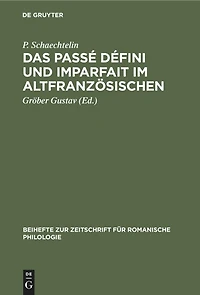 Das Passé défini und Imparfait im Altfranzösischen
