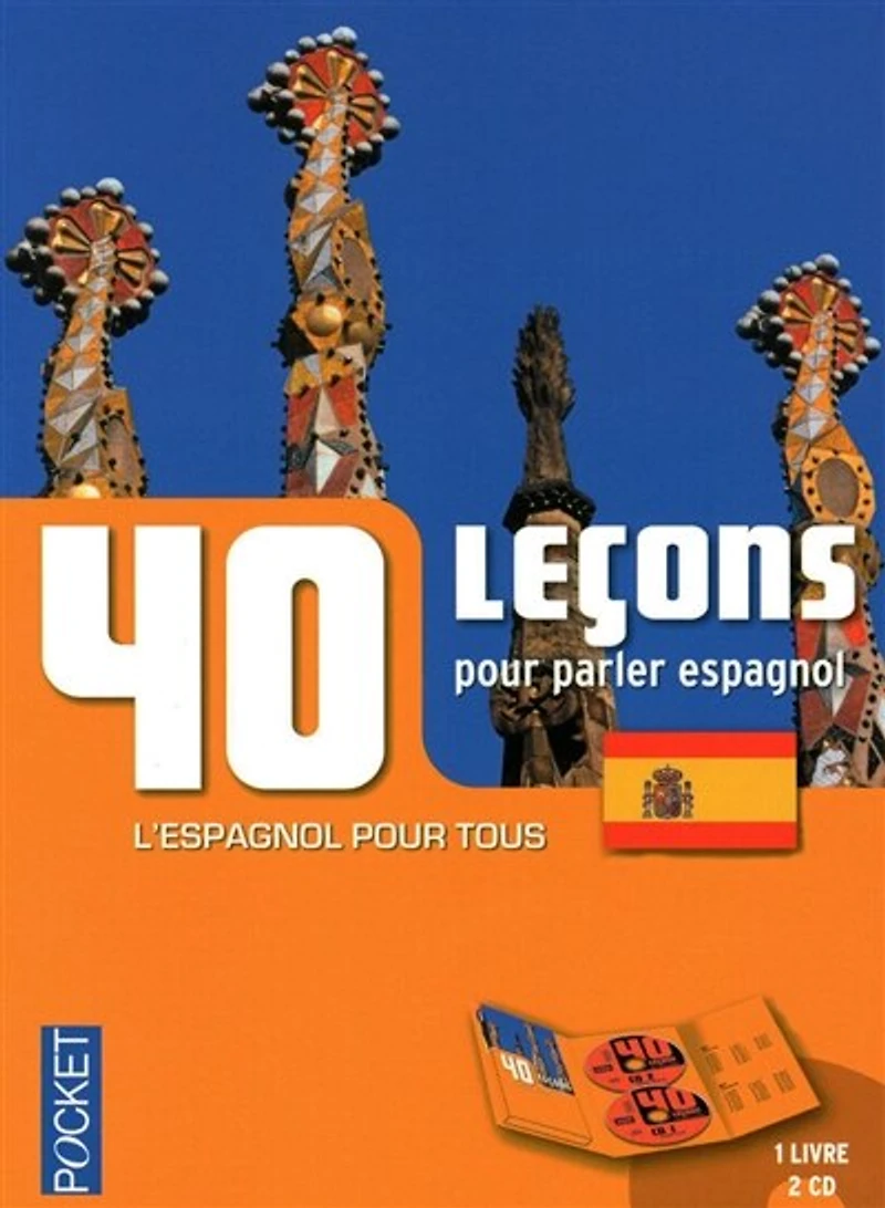 40 LECONS..PARLER ESP.-1L+2CD -NE