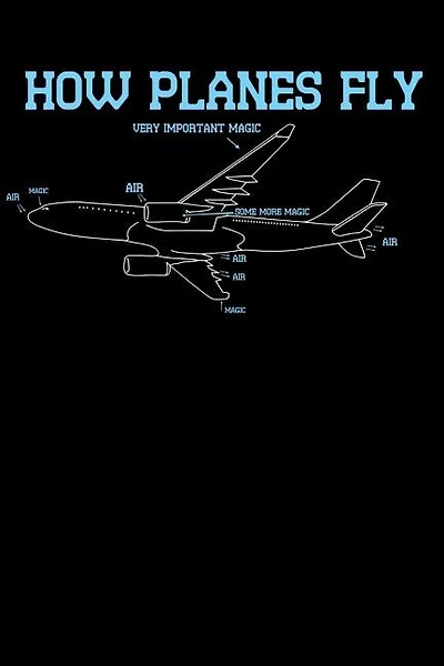 How Planes Fly: 120 Pages I 6x9 I Graph Paper 4x4 I Funny Science, Space & Galaxy Gift I Moon & Planet