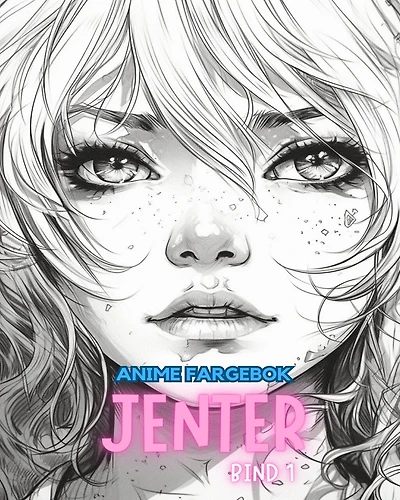 Anime fargebok JENTER VOLUM 1: Manga Art & Anime