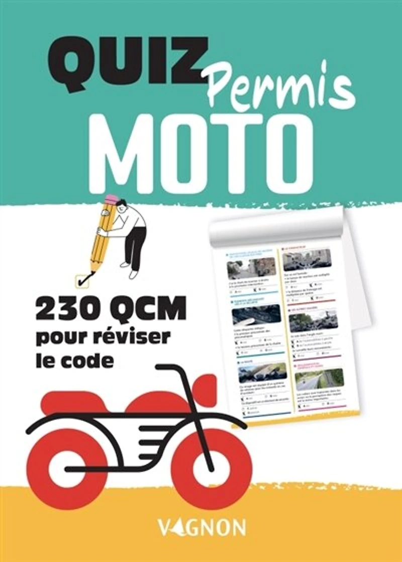 Bloc quiz permis moto: 250 QCM pour tester vos connaissances