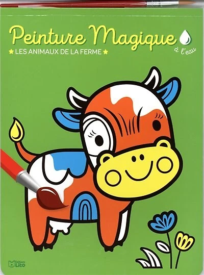 Les animaux de la ferme: peinture magique à l'eau