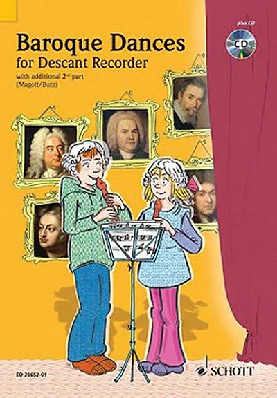 Baroque Dances For 2 Soprano Recorders: Book/cd