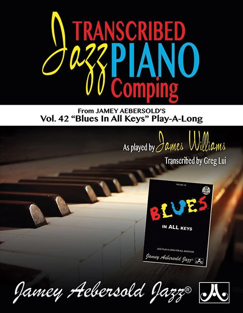 Transcribed Jazz Piano Comping: Vol. 42 Blues in All Keys" Play-A-Long