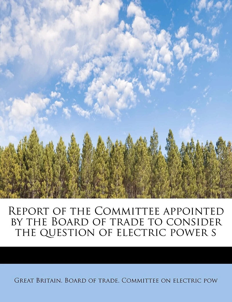 Report of the Committee Appointed by Board Trade to Consider Question Electric Power Supply: Presented Parliament Command His Majesty (Classic Reprint)