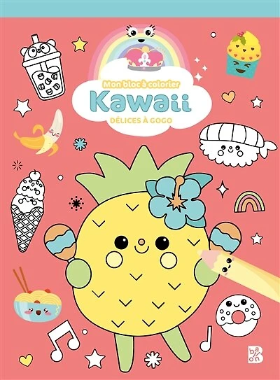 Kawaii: mon bloc à colorier