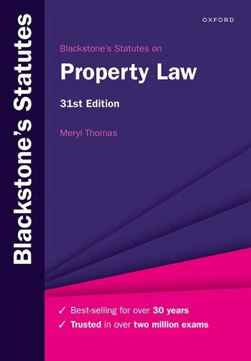 Blackstone's Statutes On Property Law 2021-2022