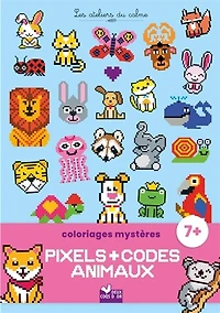 Coloriages mystères pixels et codes Animaux