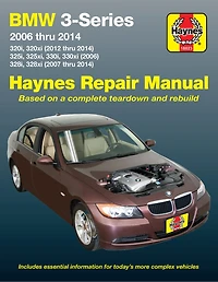 Bmw 3-series 2006 Thru 2014 320i/320xi (12-14),325i/325xi/330i/330xi (06), 328i/328xi (07-14) Haynes Repair Manual: 320i, 320xi (2012 Thru 2014), 325i, 325xi, 330i, 330xi (2006), 328i, 328xi (2007 Thru 2014)