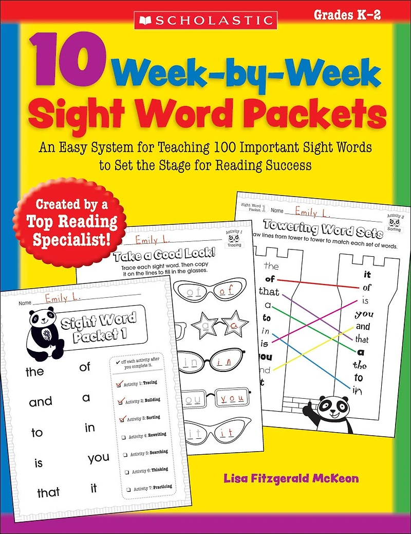 10 Week-by-Week Sight Word Packets