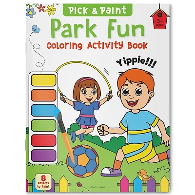 Pick and Paint Coloring Activity Book For Kids: Park fun