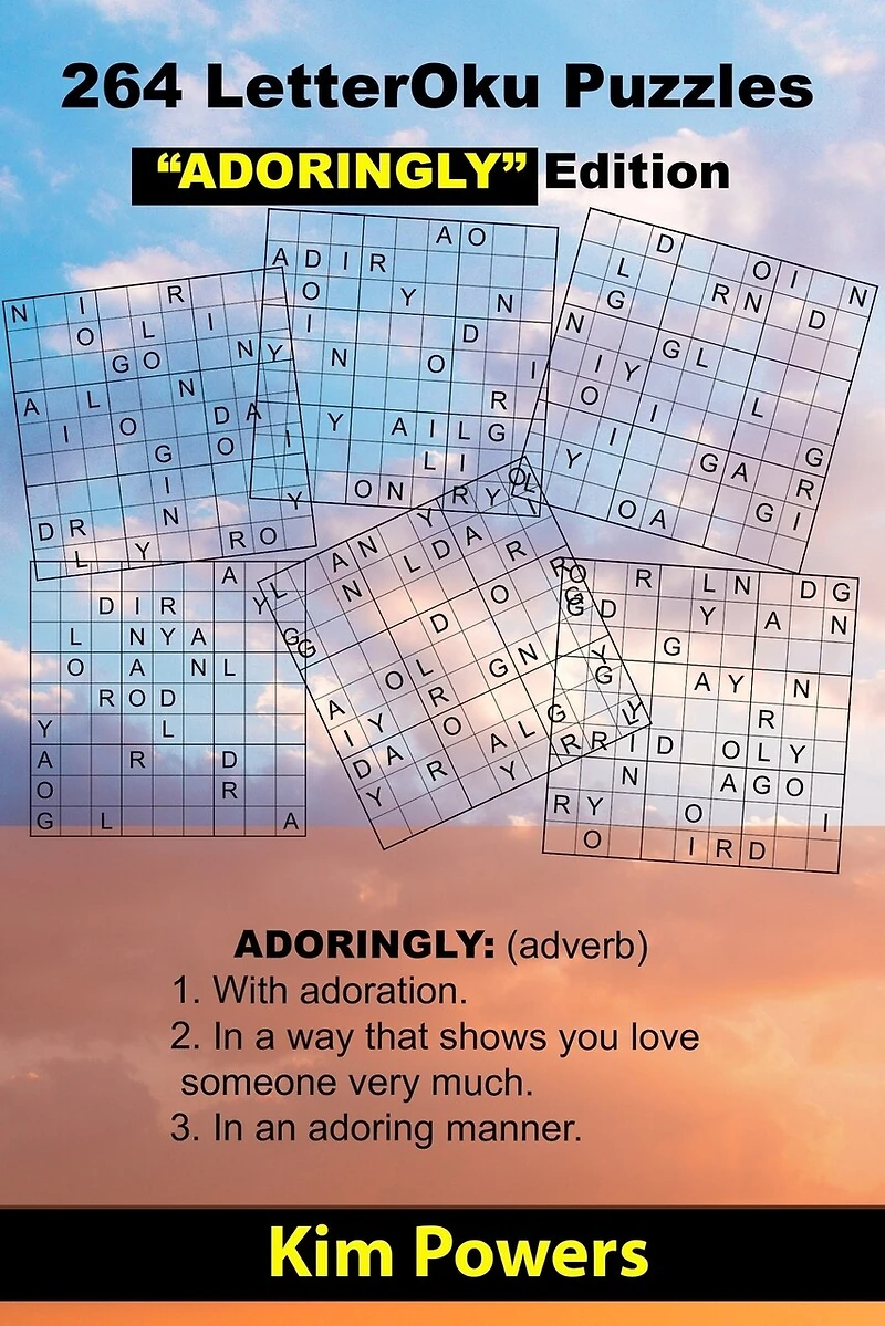 264 LetterOku Puzzles "ADORINGLY" Edition: Letter Sudoku Brain Exercise