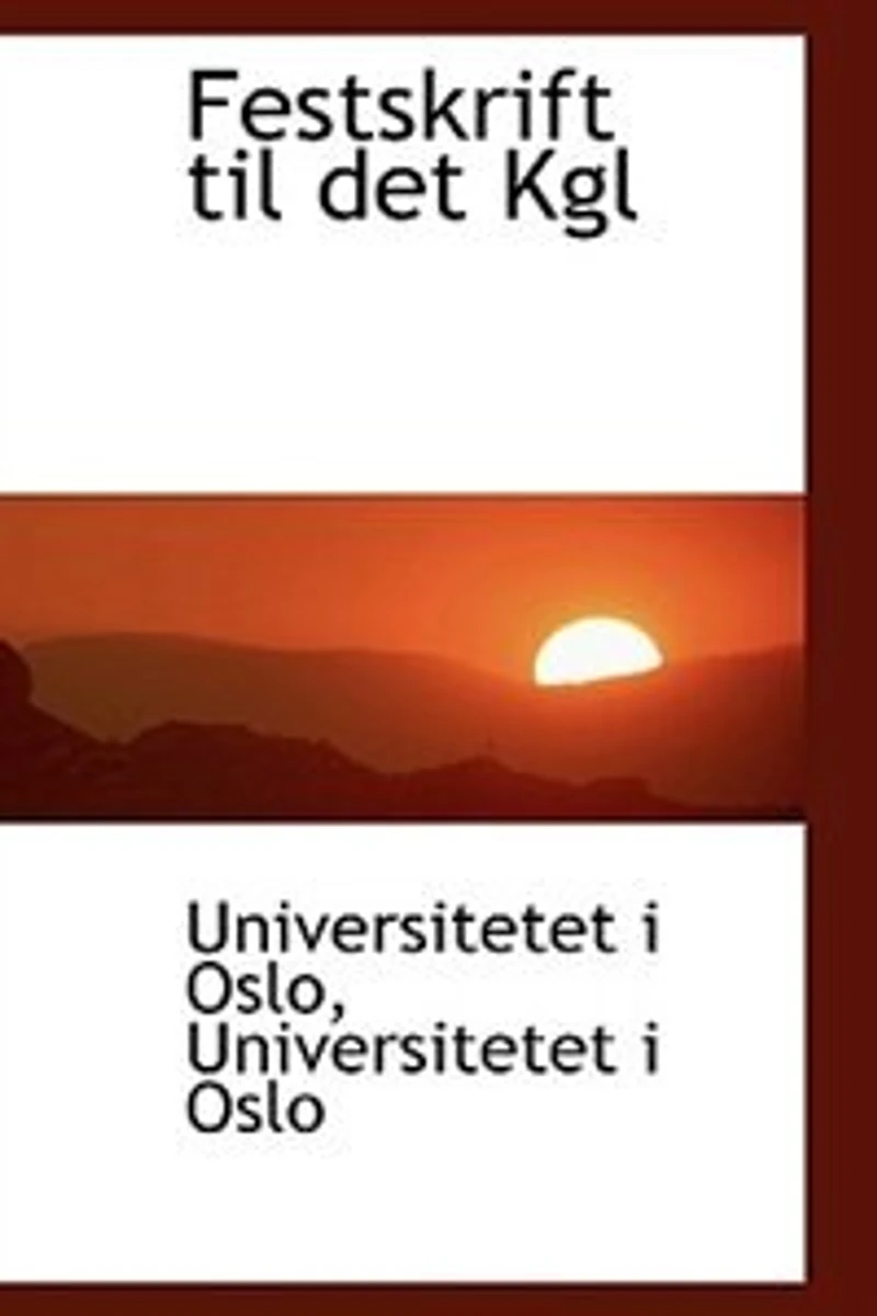 Festskrift til det Kgl