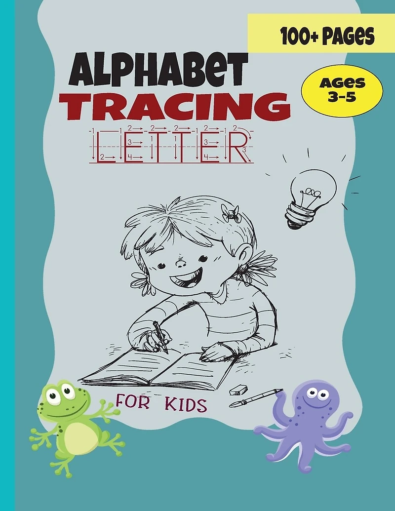 Alphabet Tracing Letter: Animal Alphabet Tracing Letter For Preschool Kids - ABC writing paper with lines - Notebook with Dotted Lined Sheets for K-3 Students - Blank handwriting practice paper for KG Children