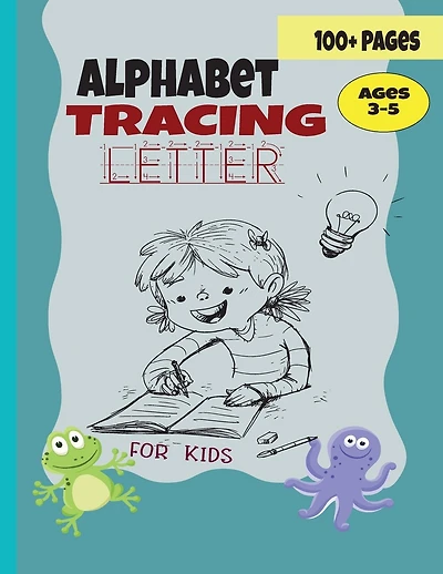 Alphabet Tracing Letter: Animal Alphabet Tracing Letter For Preschool Kids - ABC writing paper with lines - Notebook with Dotted Lined Sheets for K-3 Students - Blank handwriting practice paper for KG Children