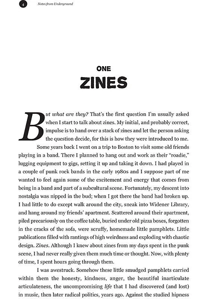 Notes from Underground: Zines and the Politics of Alternative Culture