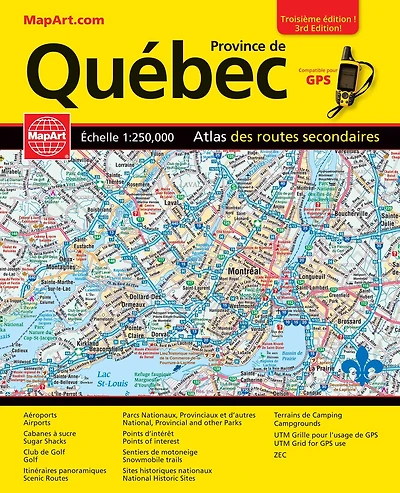 Quebec Province Back Road Atlas