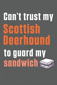 Can't trust my Scottish Deerhound to guard my sandwich: For Scottish Deerhound Dog Breed Fans
